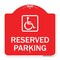 Signmission Reserved Parking Handicapped Blue, Red & White Aluminum Architectural Sign, 18" x 18", RW-1818-23158 A-DES-RW-1818-23158 - alternate 1